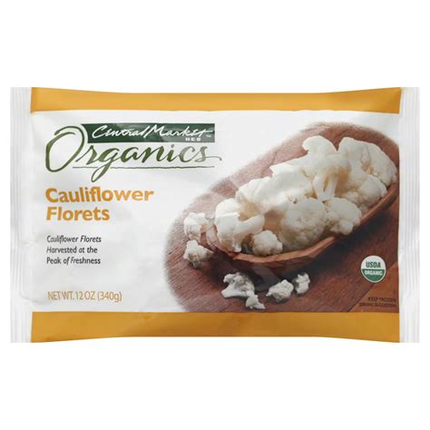 Central Market Organic Cauliflower Florets Shop Broccoli Cauliflower