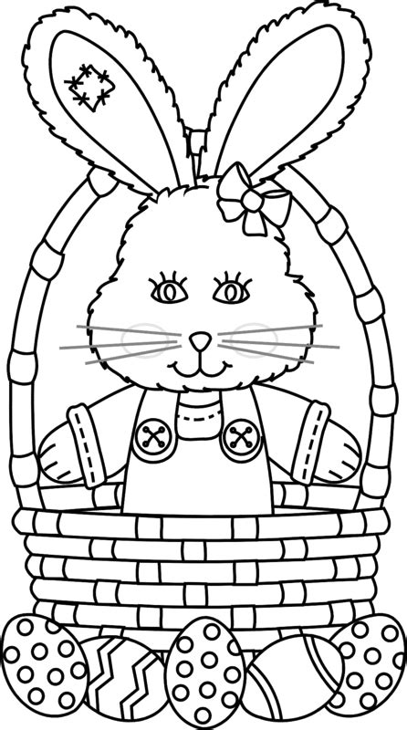 Easter Basket Coloring Pages Best Coloring Pages For Kids Bunny