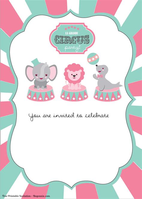 Ged diploma printable certificate, free to download and print. Free Printable Circus Birthday Invitations Template - FREE ...