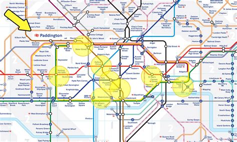 London Tube Map Paddington