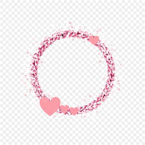 Rose Gold Glitter Png Transparent Rose Gold Glitter Circle With Hearts