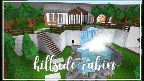 Roblox Bloxburg Modern Hillside Cabin K Youtube