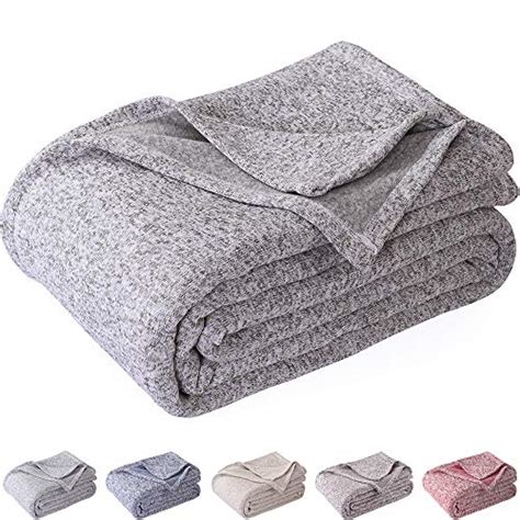 Original Throws Woven Blanket Twin Size Grey And White Cozy