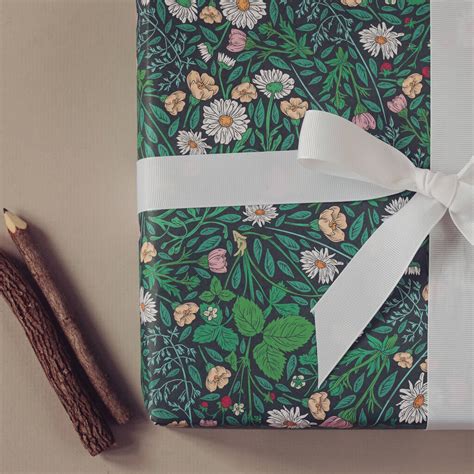 Luxury Wrapping Paper Secret Garden Print By Superlove