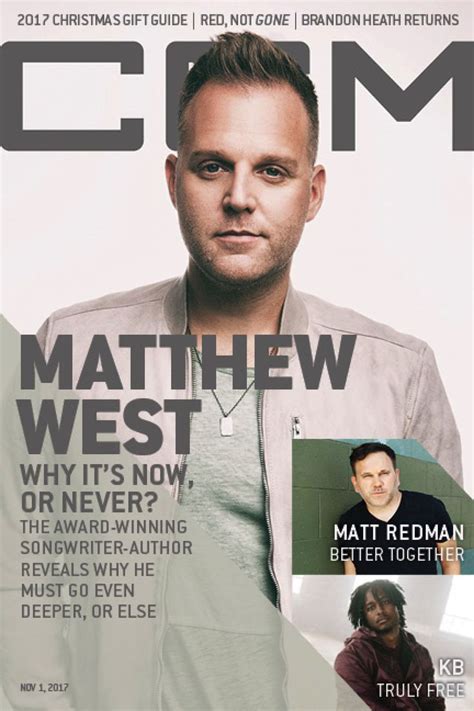 Matthew West Ccm Magazine Image Matthew West Magazine Songwriting