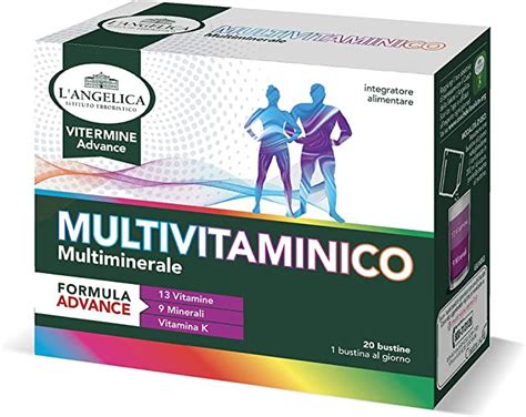 Langelica Integratore Multivitaminico Con 13 Vitamine 9 Minerali E