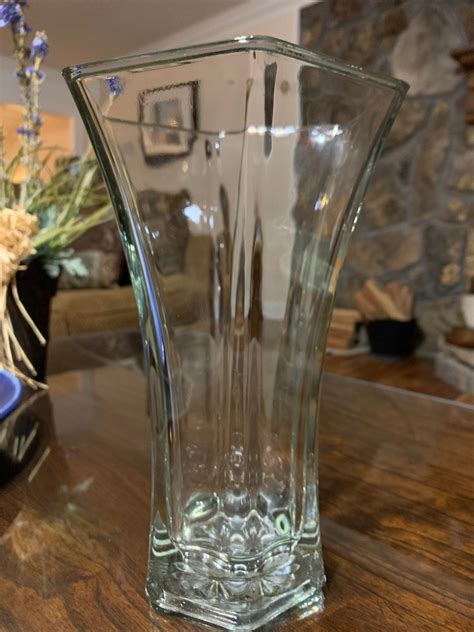 Vintage Hoosier Vase Hoosier Glass Company Clear Etsy