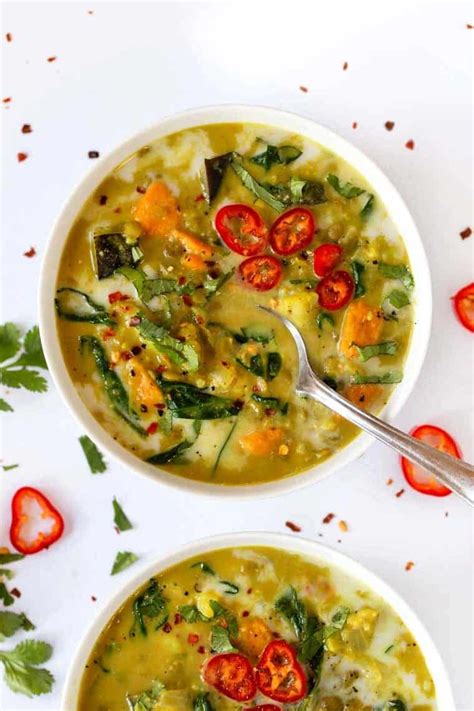 This Amazing Green Coconut Curry Lentil Soup Is An Easy Vegan Dinner