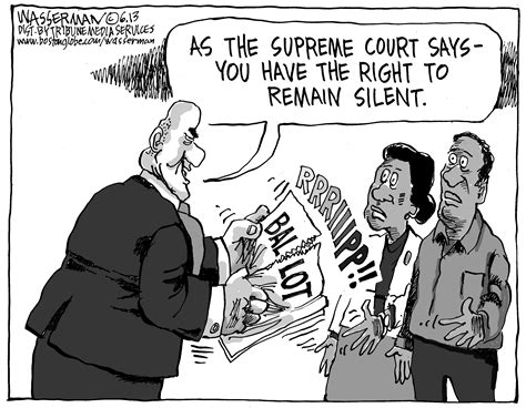 Editorial Cartoon Voting Rights Decision The Boston Globe