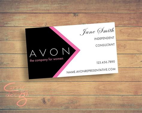 Avon Sales Representative Business Card Digital Design Etsy