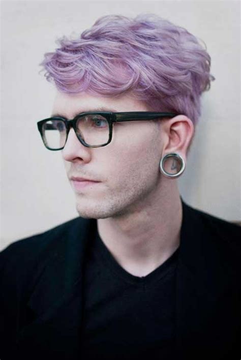 Purple Colour Hairstyles For Men