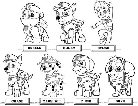 Paw Patrol Coloring Pages Coloringlib