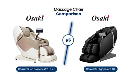 Osaki Os 4d Pro Maestro Le Vs Osaki Os Highpointe 4d Massage Chair Co