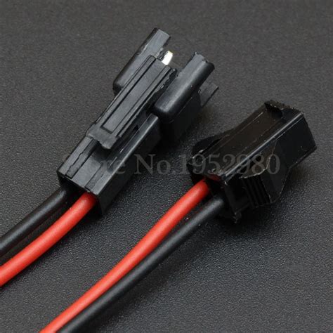 New 50 Pairs Black Jst Sm Connector Plug With Wires Cables 2 Pin Male