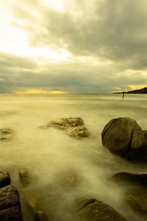 Beach Sunset Long Exposure Stock Photo Image Of Outdoors 33293590