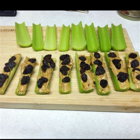 Favorite Snack Ants On A Log Celery Organic Peanut Butter And