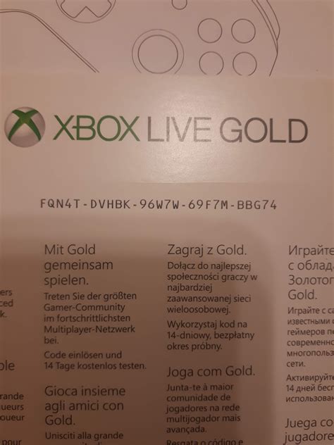 Xbox Live Gold 14 Day Trial Rxboxone