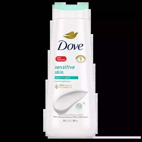 Dove Sensitive Skin Hypoallergenic Body Wash Ingredients Explained