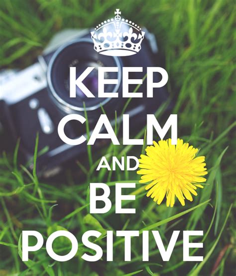 Keep Calm And Be Positive Poster Eva Keep Calm O Matic