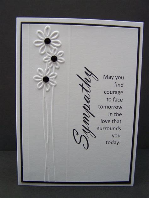 Handmade Sympathy Card Paper Paper And Party Supplies Jan