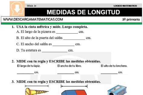 Descargar Medidas De Longitud Matematica Tercero De Primaria