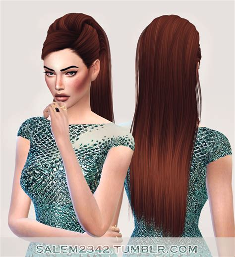 Salem2342 Stealthic S Reprise Hair Retextured ~ Sims 4 Hairs