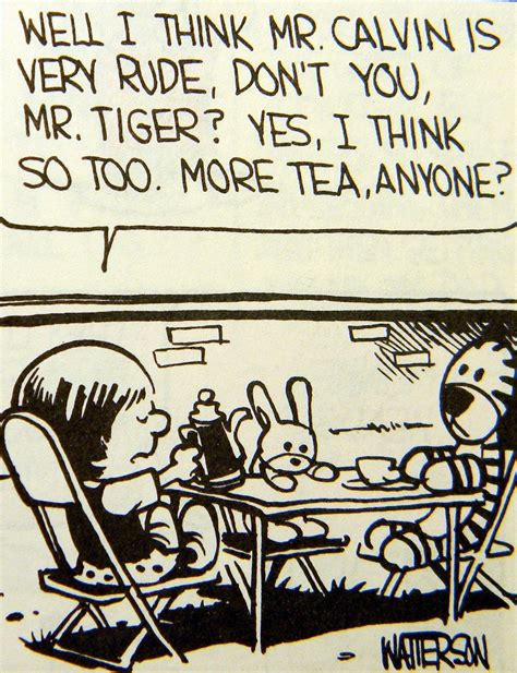 Calvin And Hobbes Hobbes Tea Party With Susie Derkins Calvin And Hobbes Quotes Calvin And