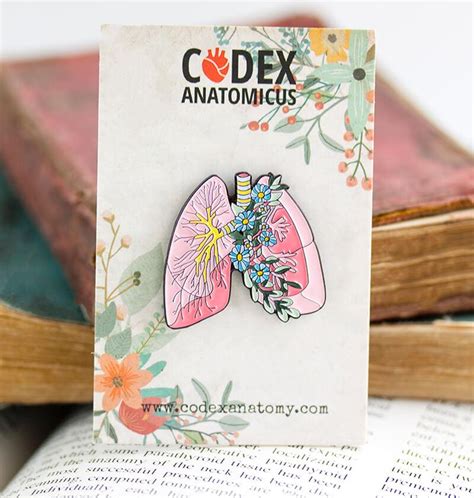 Anatomical Lungs Enamel Pin Codex Anatomicus