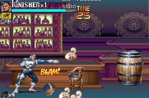 The Punisher 1993 Arcade Sega Genesis Mega Drive Punisher