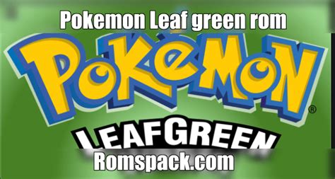 The Logo For Pokemon Leaf Green