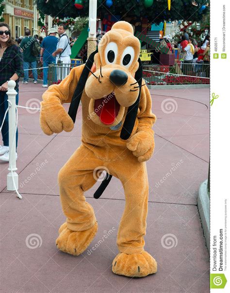 Disney Pluto Character Costume At Disneyland Parade Editorial Photo