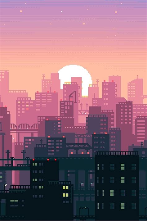 🔥 Download Lo Fi Wallpaper Pixel City Art Background By Pjacobson