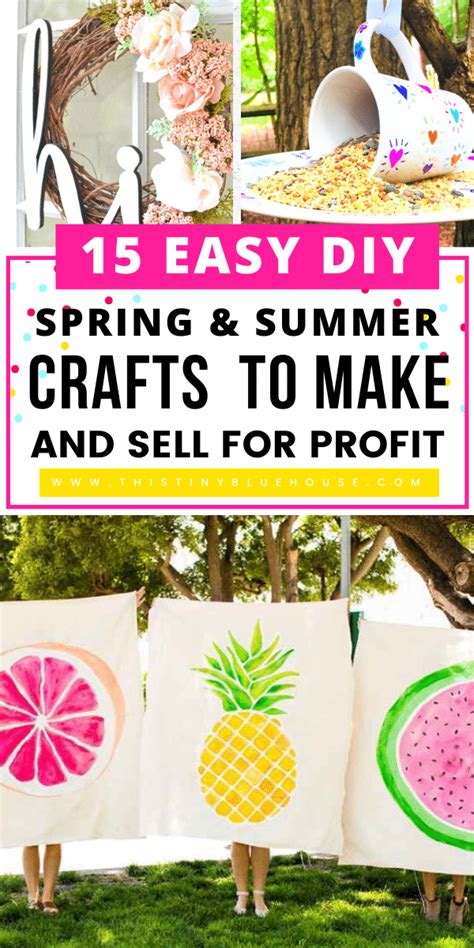15 DIY Projects To Make And Sell This Summer - This Tiny Blue House