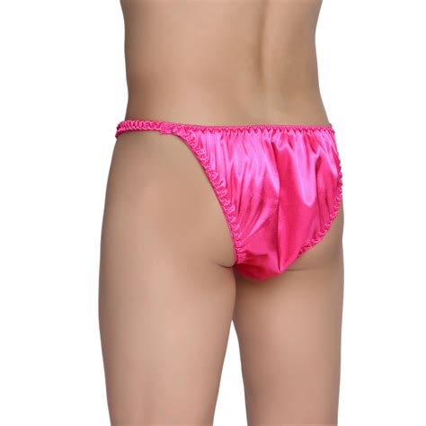 Men Satin Sissy Low Rise Pouch Tanga Panties Underwear Briefs Cd Tv Ebay