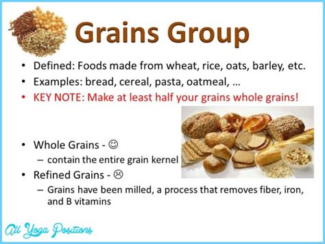 Whole Grains Group Bread Cereal Rice And Pasta