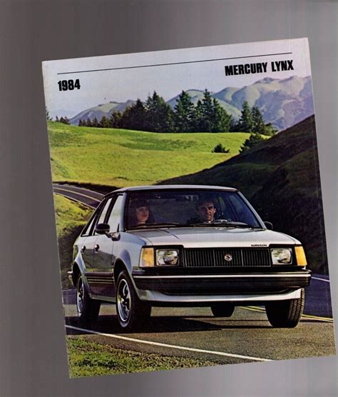 1984 Mercury Lynx Brochure Catalog Rs Station Wagonlgsturbolts