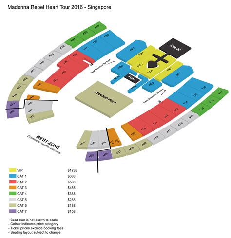 Singapore National Stadium Seating Plan Concert