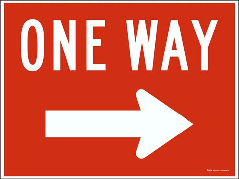 One Way Sign One Way Sign With Left Arrow X M Engineer Grade
