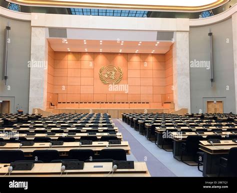 Assembly Hall United Nations Office At Geneva Stock Photo Alamy