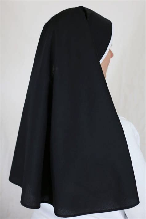 Black Veil With White Trim Catholic Nun Nuns Habit Etsy Artofit