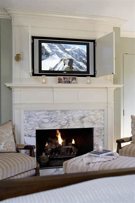 Posted on october 24, 2013 by qnud. 12 Incredible Solutions for TV over Fireplace Ideas - Home ...