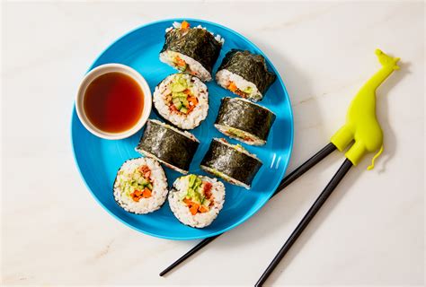 Kids Sushi Recipe Easy Avocado Rolls Kids Eat In Color