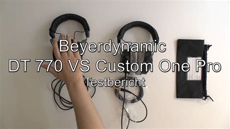 They are exactly what i've been looking for in a set of headphones! Testbericht: Beyerdynamic DT 770 VS Custom One Pro - YouTube