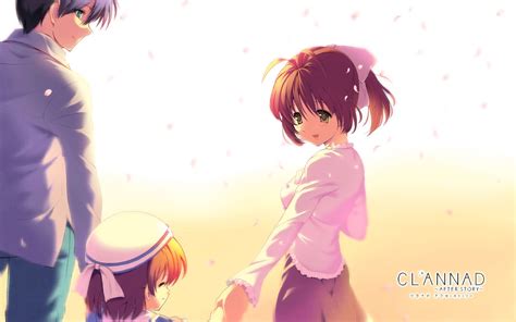 Fond D Cran Illustration Anime Clannad Tomoya Okazaki Ushio Okazaki Nagisa Furukawa