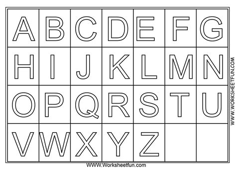 A Z Alphabet Coloring Pages Download And Print For Free