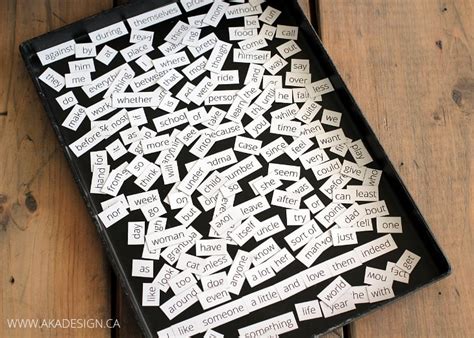 Diy Magnetic Words Create Stories And Poetry On Your Fridge