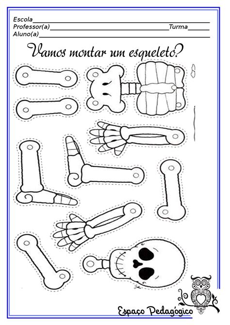 Esqueleto Humano Para Armar E Imprimir Imagui