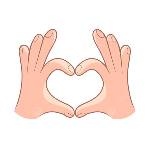 Love Hand Gesture Vector Hd Png Images Gesture Love Heart Hand