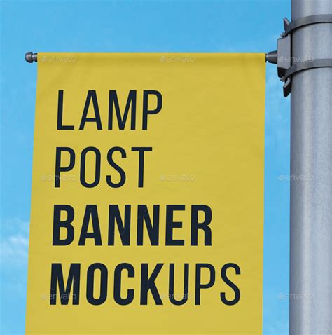 City Lamp Post Banners Mock-Ups Vol.1 by Kheathrow | GraphicRiver