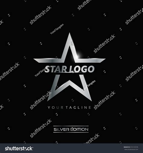 Silver Star Logo Vector Stock Vector 572137270 Shutterstock
